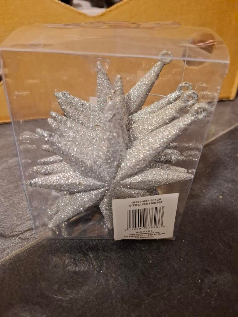 O'Malley decoratieve sterren 6 stuks, Diversen, Kerst, Ophalen of Verzenden, Zo goed als nieuw