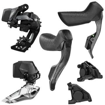 Sram rival AXS 12 speed E1 groepset, komt van nieuwe fiets., Fietsen en Brommers, Ophalen of Verzenden, Nieuw, Racefiets