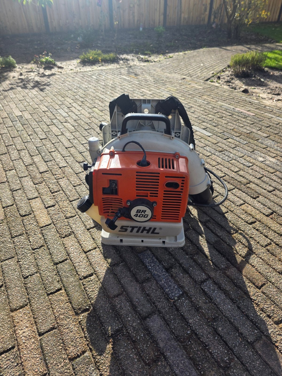 Stihl BR400 benzine bladblazer, Ophalen, Ruggedragen, Zo goed als nieuw, Stihl