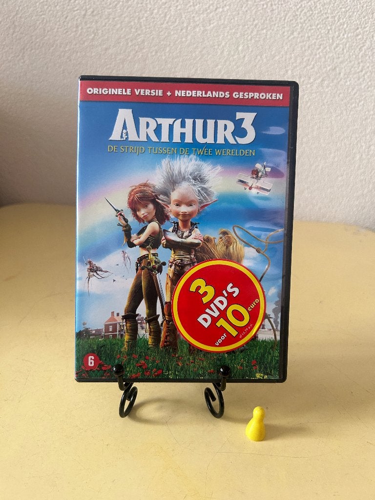 DVD Arthur 3: De Strijd Tussen De Twee Werelden, Tekenfilm, Amerikaans, Ophalen of Verzenden, Zo goed als nieuw