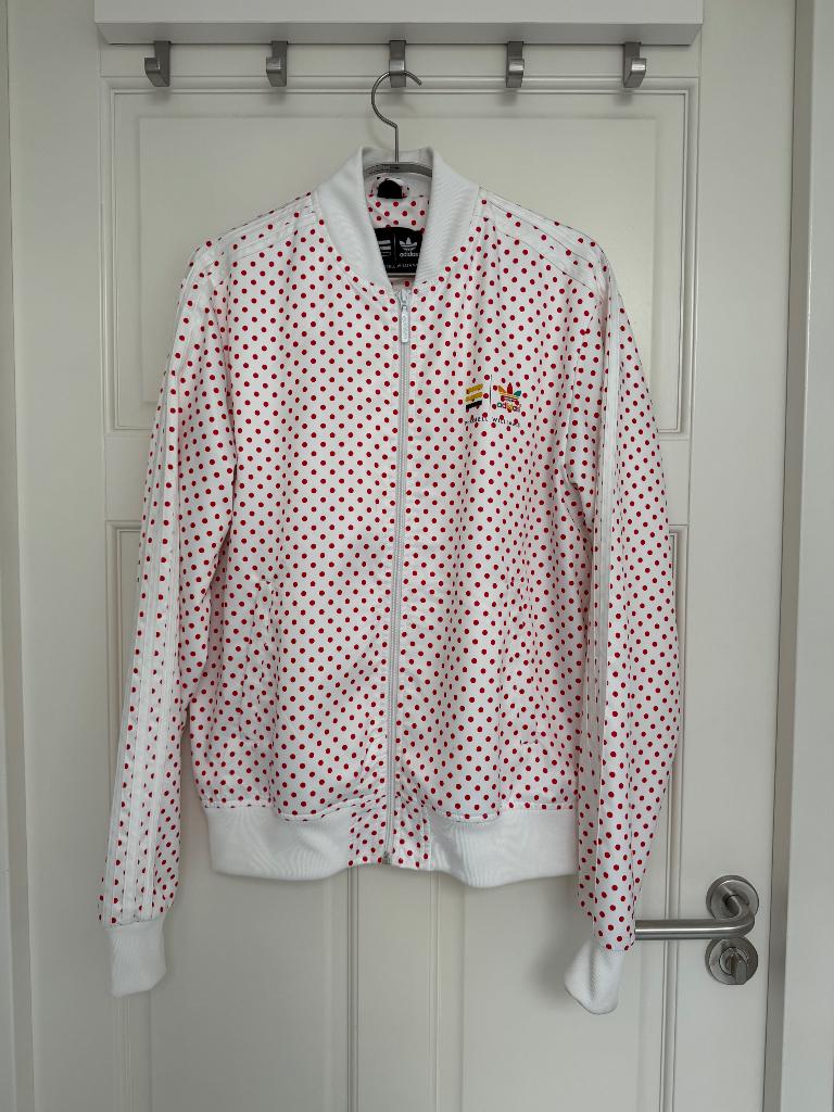 adidas | Pharell Williams Polka Dot bomberjack - maat M, Kleding | Heren, Jassen | Zomer, Zo goed als nieuw, Maat 48/50 (M), Wit