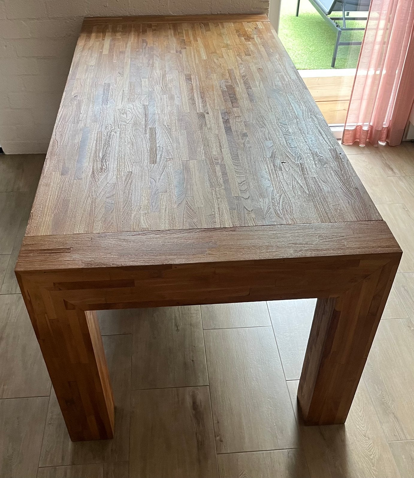 Eiken eettafel eiken tv meubel eiken boekenkast, Huis en Inrichting, Tafels | Eettafels, Ophalen, Gebruikt, Eikenhout, 200 cm of meer