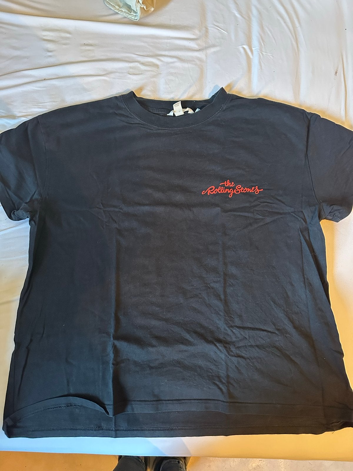 Rolling Stones T-shirt - Maat L - 100% Katoen, Ophalen of Verzenden, Gedragen, Maat 52/54 (L), Zwart