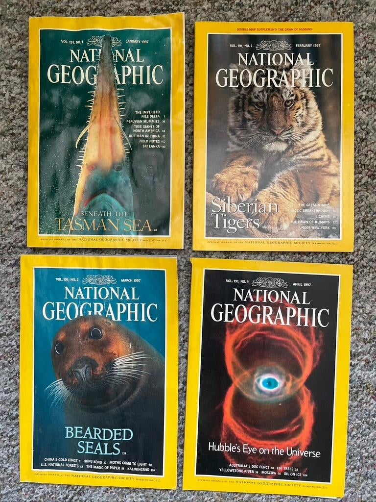 National Geographic Magazine jaargang 1997, Ophalen of Verzenden, Zo goed als nieuw, Wetenschap en Natuur