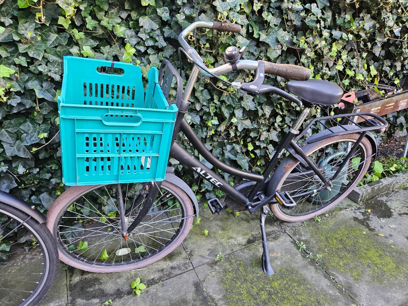 Altec fiets met krat - Ideaal voor stadsritten, Trommelrem, Ophalen, Overige merken, 53 tot 56 cm