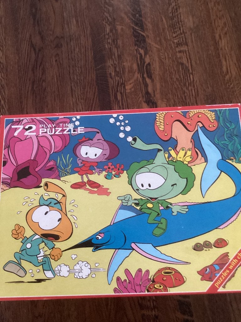 Puzzel van de snorkels, 72 stukken, Ophalen of Verzenden, Meer dan 50 stukjes, Gebruikt, 2 tot 4 jaar