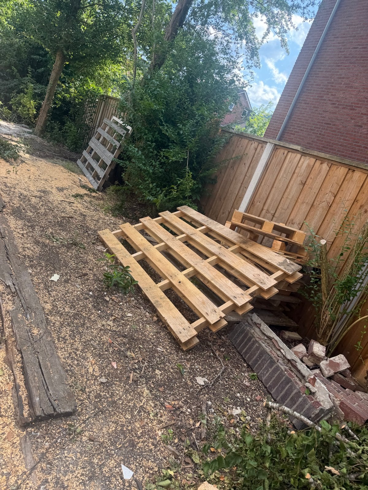 Pallets gratis af te halen, Doe-het-zelf en Verbouw, Hout en Planken, Ophalen, Gebruikt, 50 mm of meer, Pallet