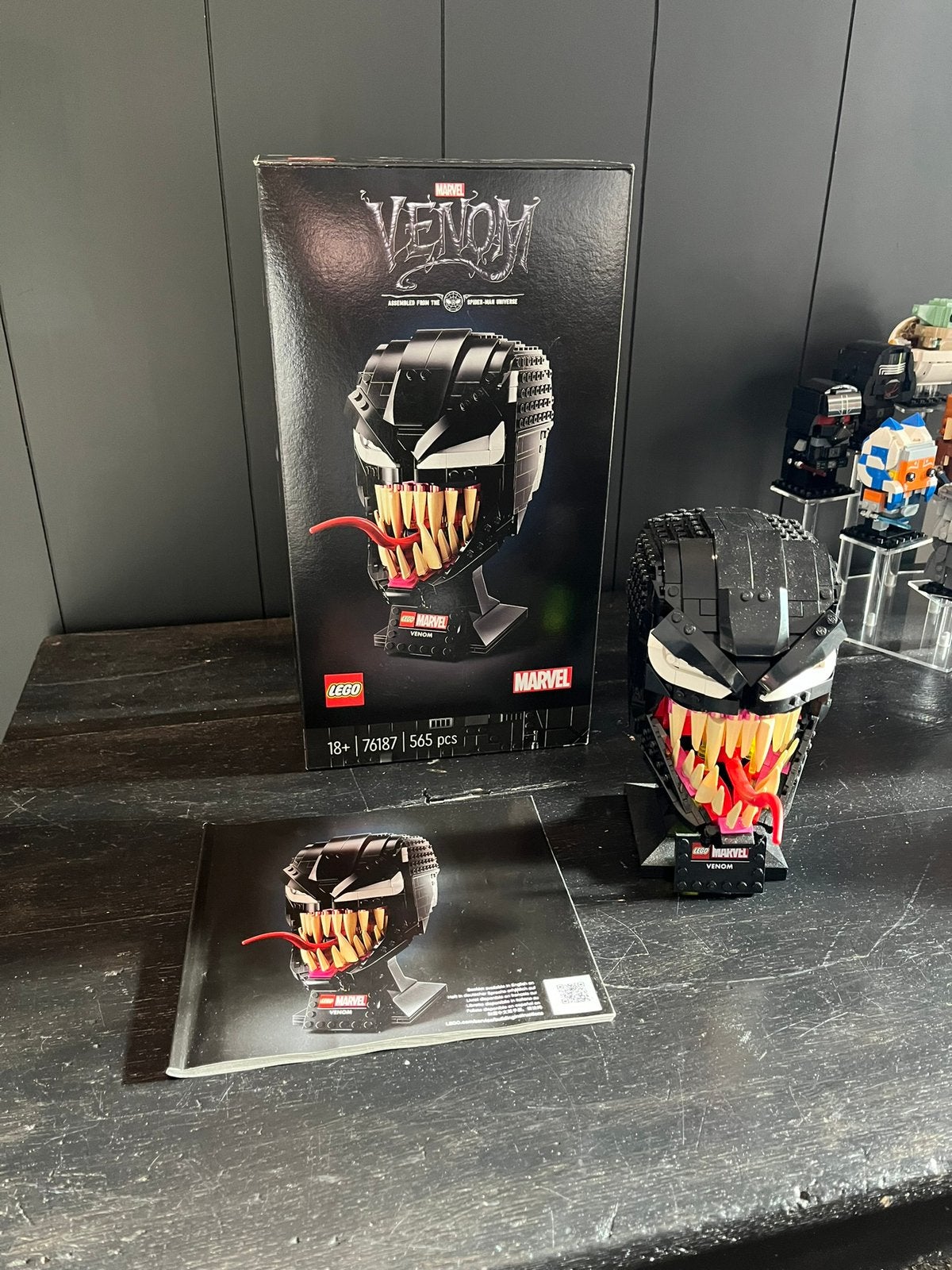 Lego Marvel 76187 Venom masker, Ophalen, Zo goed als nieuw, Complete set, Lego