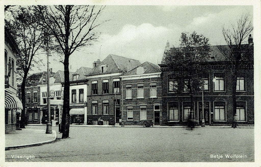 Ansichtkaart Vlissingen Betje Wolfplein, Verzenden, 1940 tot 1960, Gelopen, Zeeland