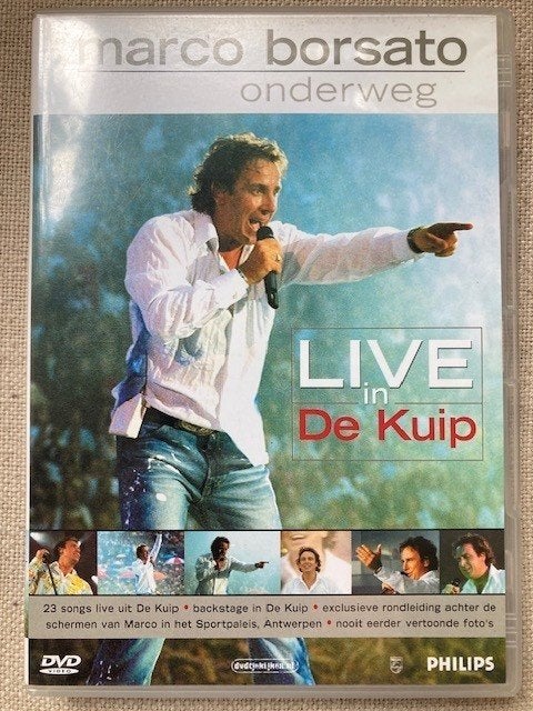 DVD Marco Borsato "Live in de Kuip", Inclusief DVD, Alle leeftijden, Zo goed als nieuw, Concert