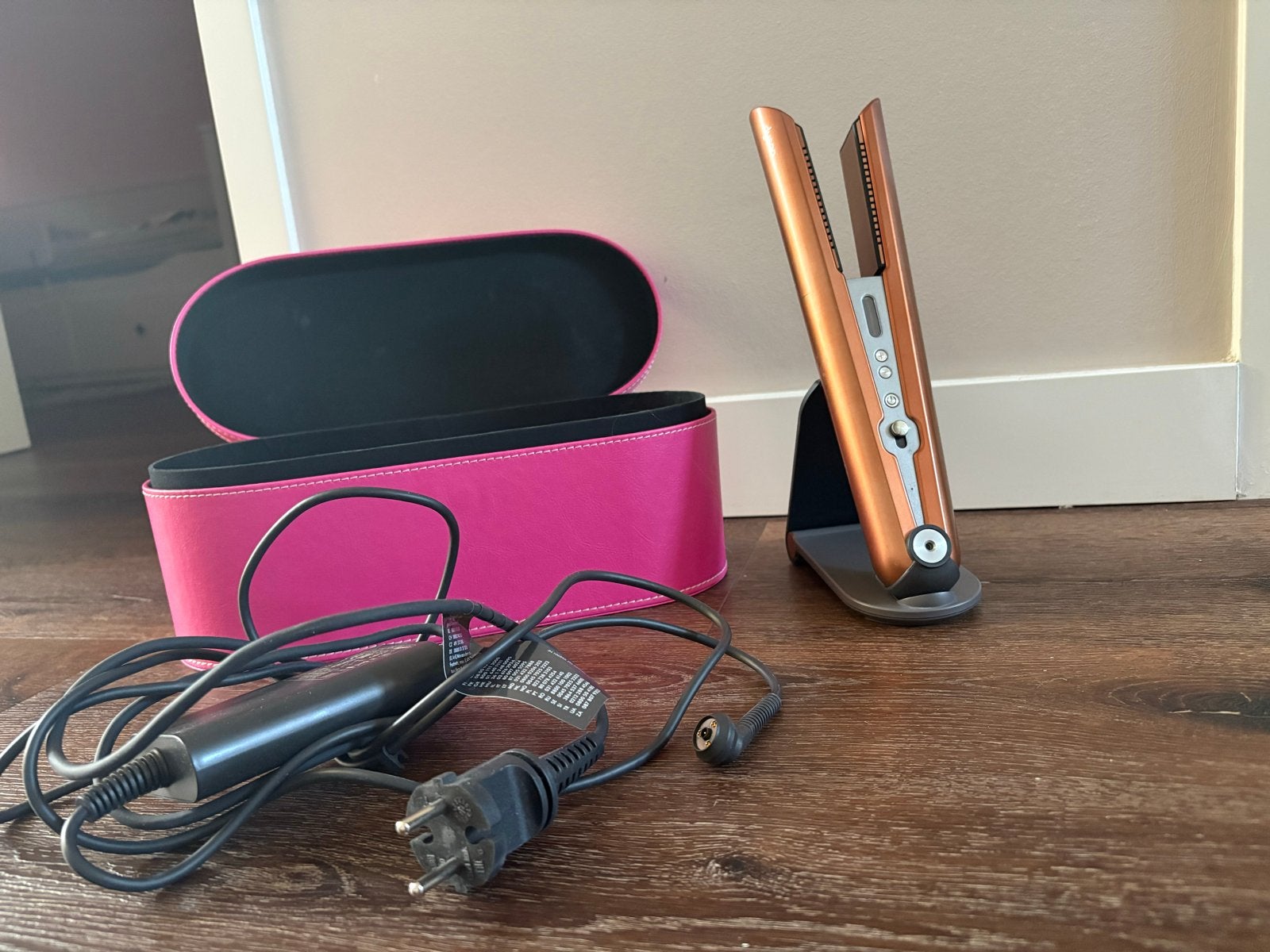 Dyson Corrale Stijltang - Koper/Nikkel met Oplaadstation, Ophalen, Zo goed als nieuw, Haarverzorging