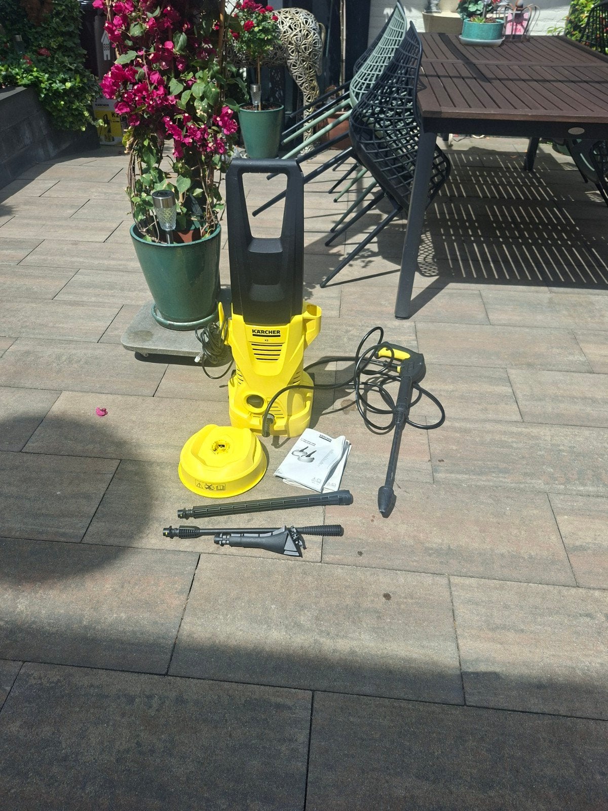 Kärcher Hogedrukreiniger K2 met terrasreiniger, Ophalen, Zo goed als nieuw, Elektrisch, Kärcher