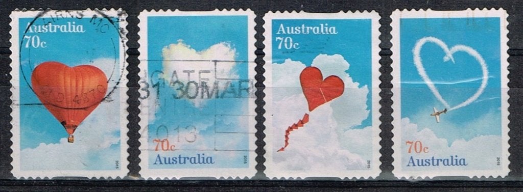 Postzegels uit Australie - K 6166 - Valentijn, Verzenden, Gestempeld