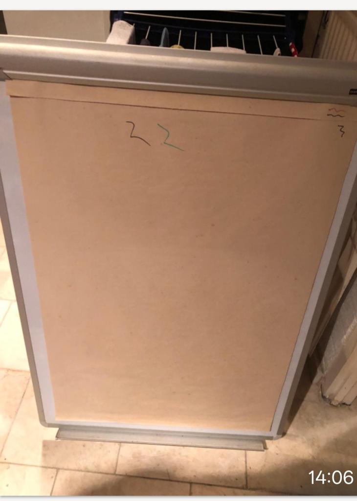 Flipover, Ophalen, Whiteboard