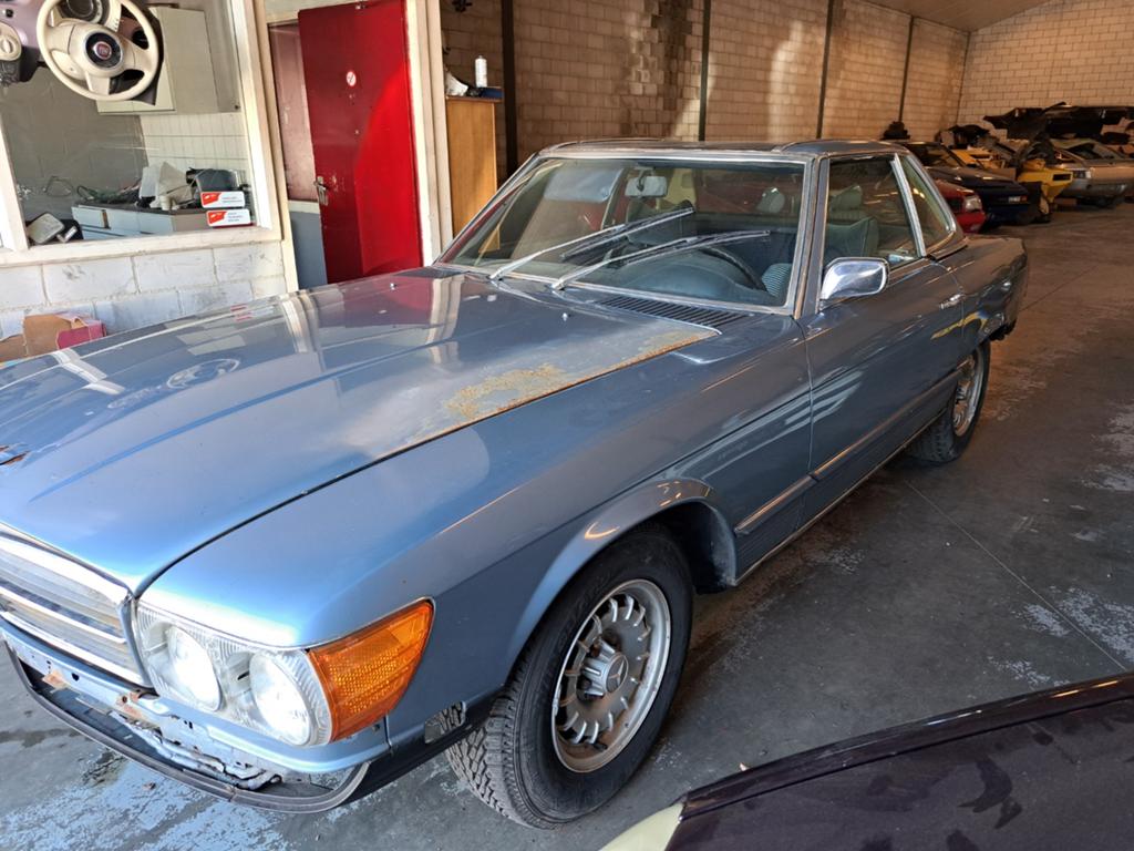 Europese mercedes 450 sl 1976 ,opknapper,apk vrij, Automaat, Cabriolet, Bedrijf, SL