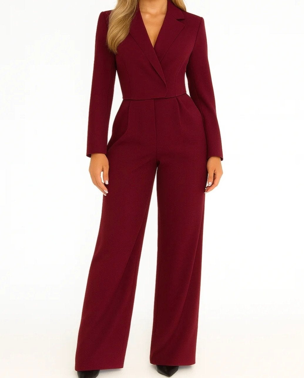 jumpsuit wijnrood, Kleding | Dames, Ophalen of Verzenden, Nieuw, Maat 38/40 (M), Rood