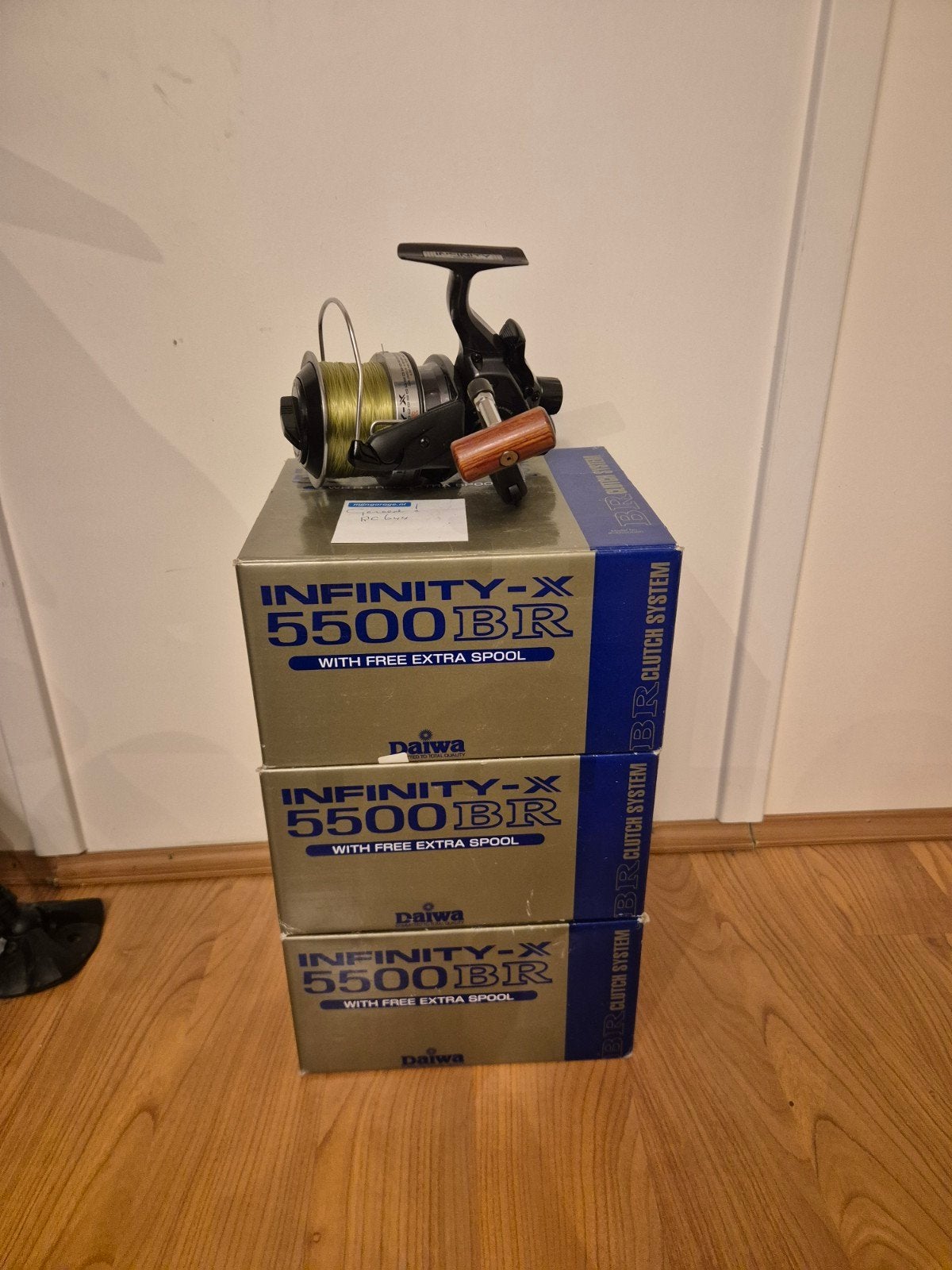 3 x Daiwa Infinity X 5500 BR Vismolen, Ophalen, Gebruikt, Molen