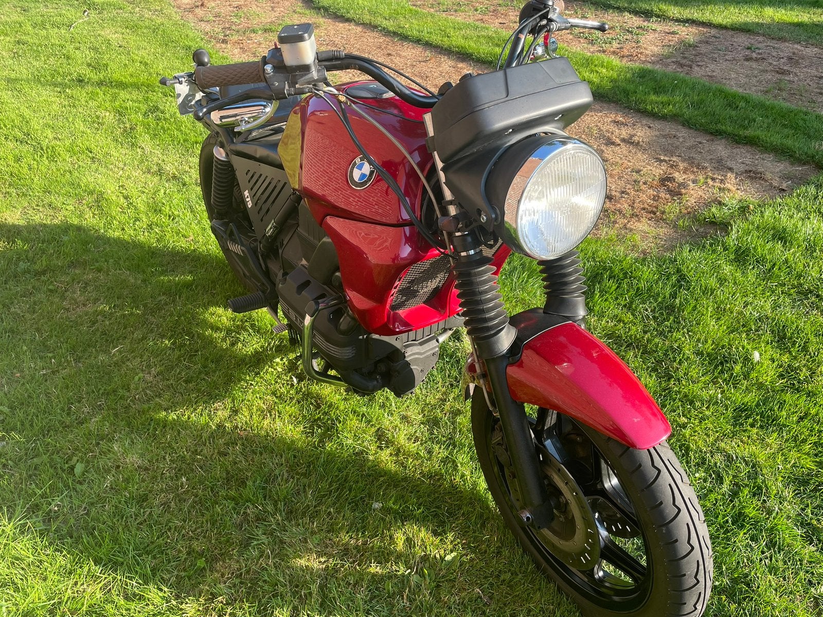 Caferacer/scrambler, rode  bmw K75, bouwjaar 1993, 93000 km, Gebruikt, 3 cilinders, Particulier, Meer dan 35 kW