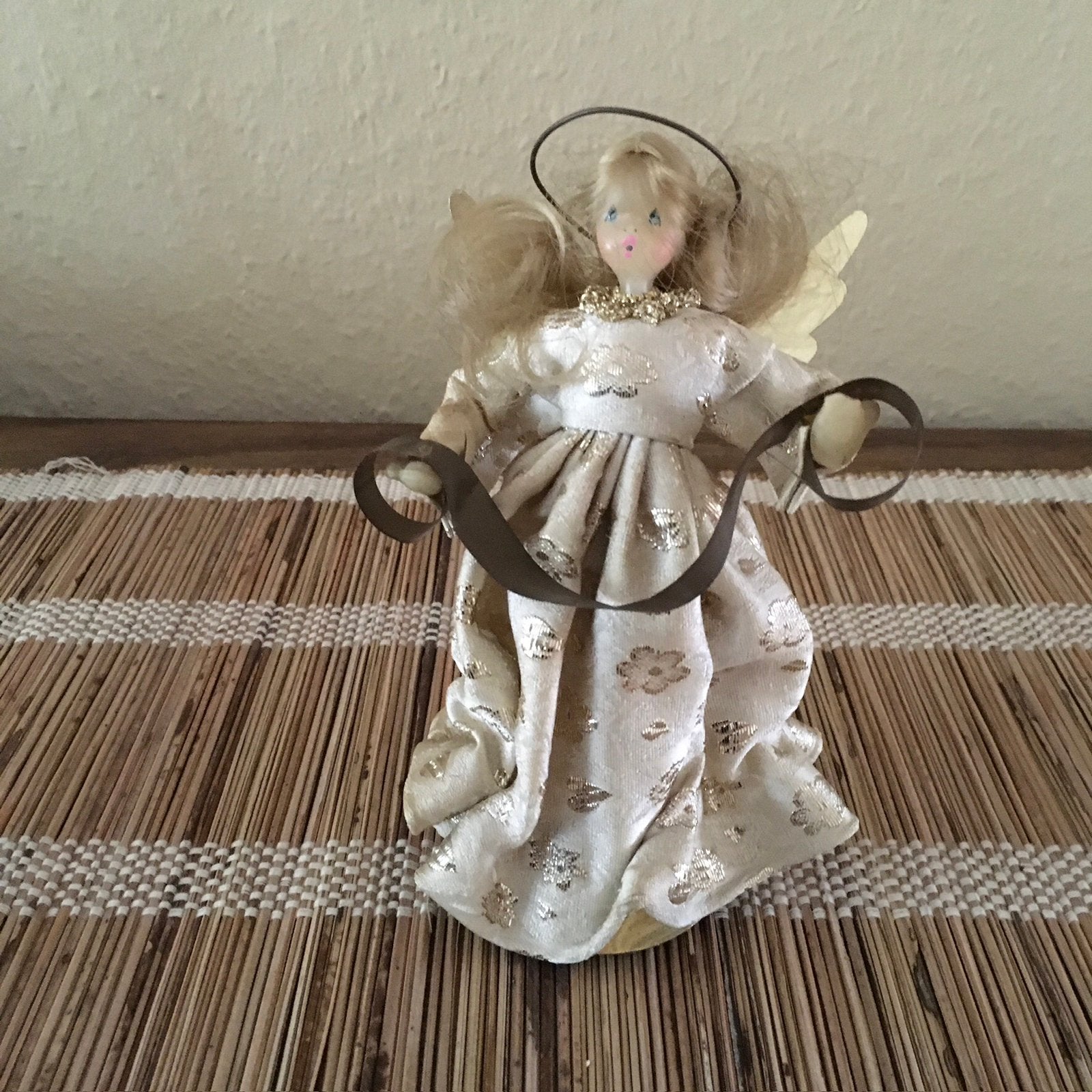 Vintage Pauline Leidel Spreen Wax Angel  engeltje kerstengel, Ophalen of Verzenden