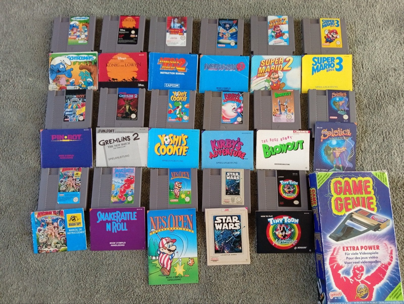 17 Gereinigde Nintendo Nes Spellen met orginele boekjes, Spelcomputers en Games, Games | Nintendo NES, Avontuur en Actie, 1 speler