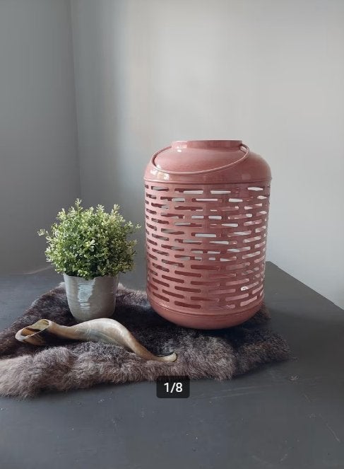 Windlicht Luzia XL pink Imbarro 35 cm hoog - NIEUW - koopje!, Ophalen of Verzenden, Nieuw, Metaal, Kandelaar