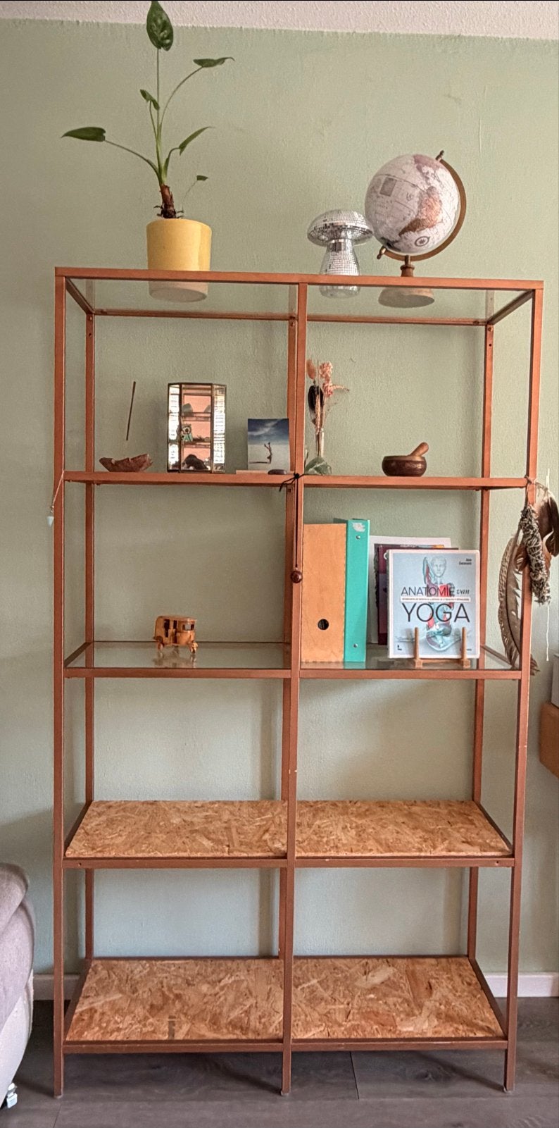 Ikea Vakkenkast met TV-kastje - zelf opgeknapt, Ophalen, Met plank(en), Gebruikt, 100 tot 150 cm