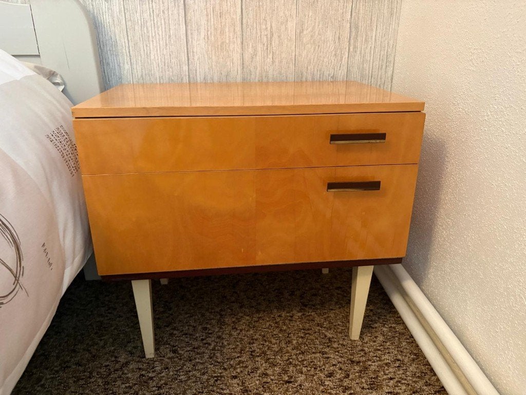 Vintage nachtkastje, Huis en Inrichting, Ophalen, Gebruikt, 45 tot 65 cm, Minder dan 55 cm