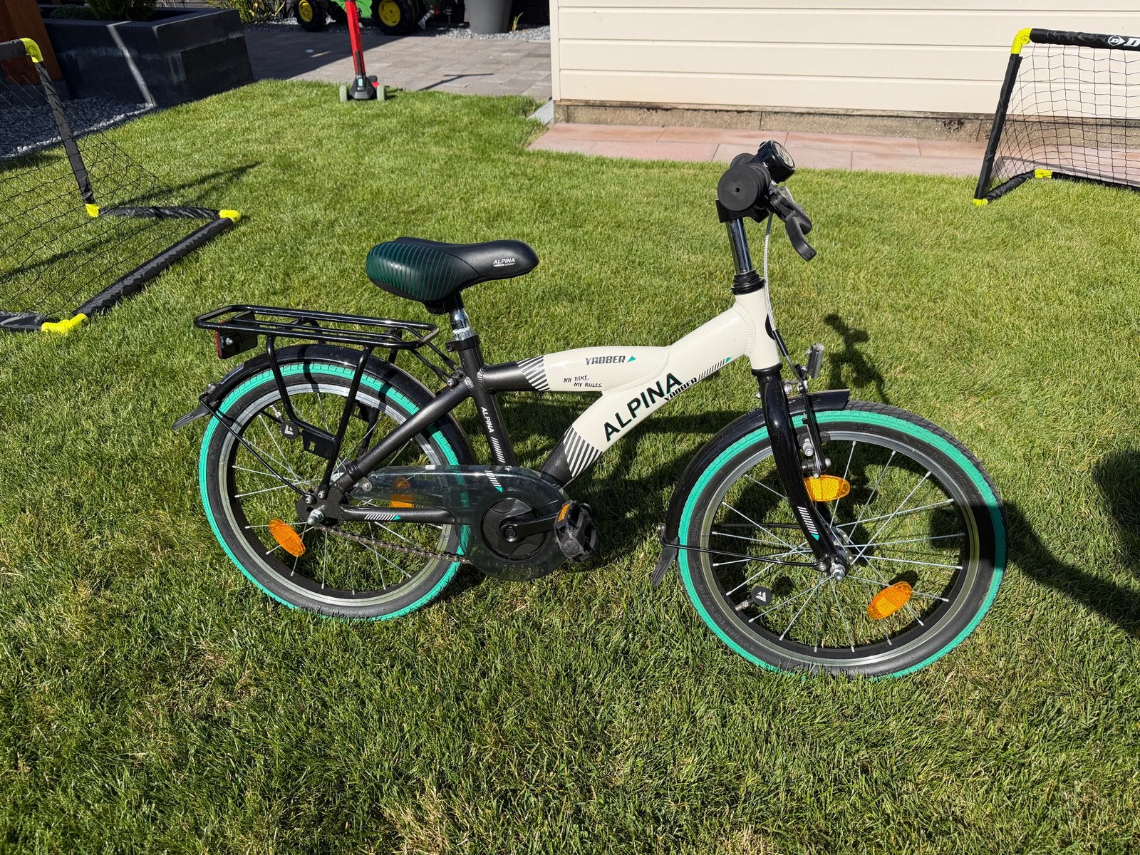 Alpina Jabber kinderfiets 18 inch, Ophalen, Zo goed als nieuw, Terugtraprem, 16 tot 20 inch
