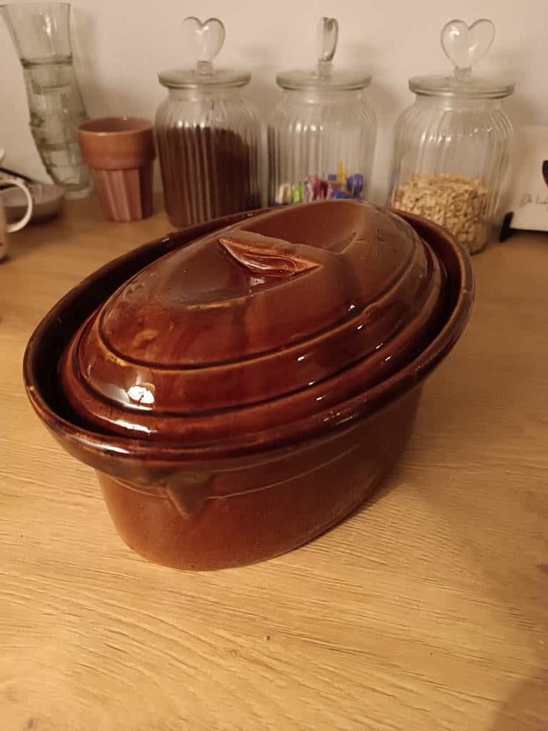 Vintage terrine bijvoorbeeld voor brood, Ophalen of Verzenden