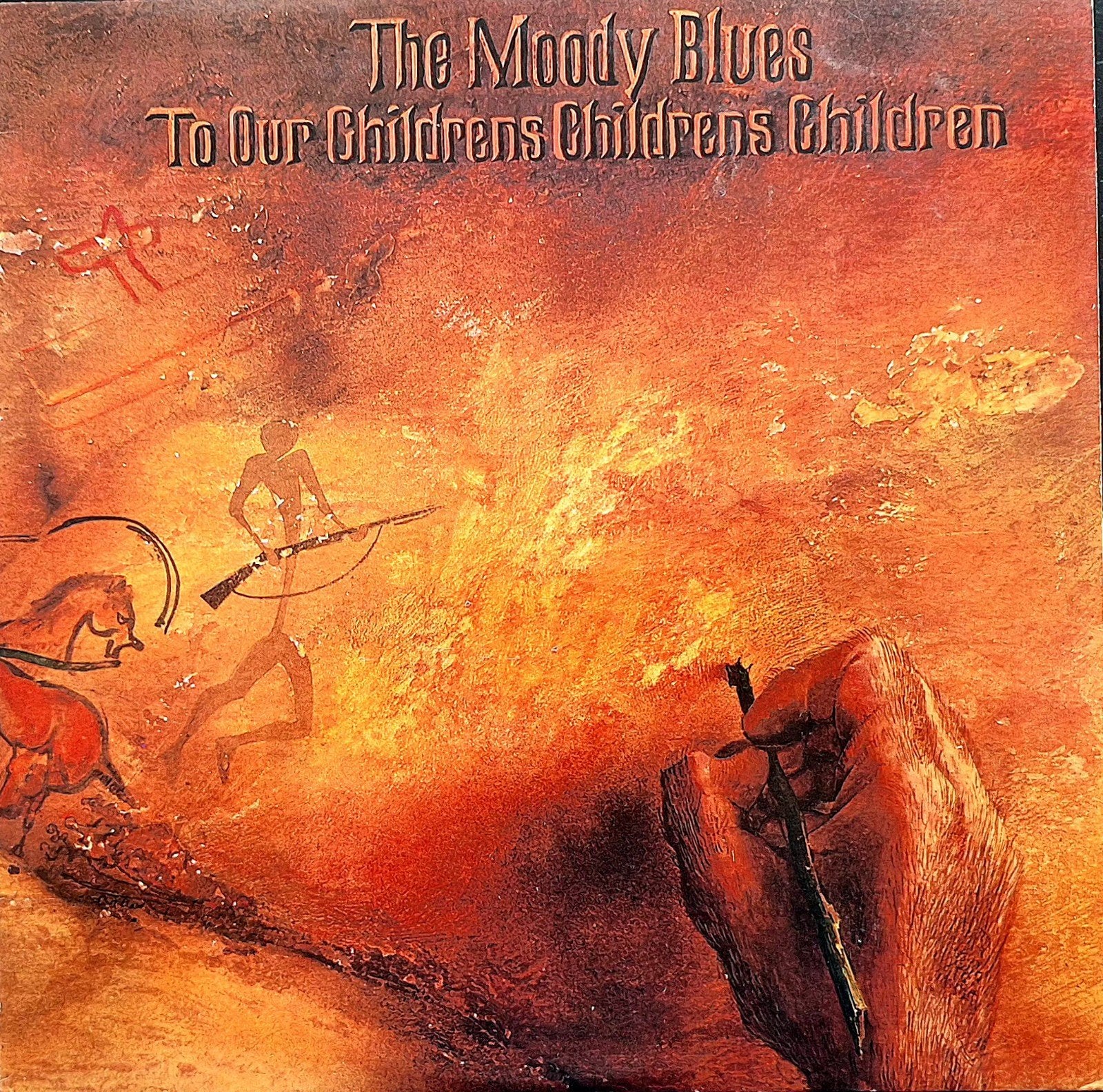 LP  THE MOODY BLUES - To Our Childrens Childrens Children, Ophalen of Verzenden, Gebruikt, 12 inch