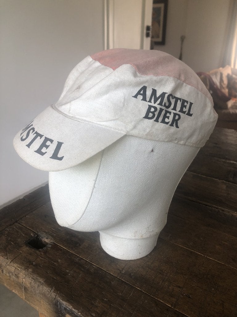 Vintage wielerpetje Amstel, Ophalen of Verzenden, Gebruikt, Overige typen