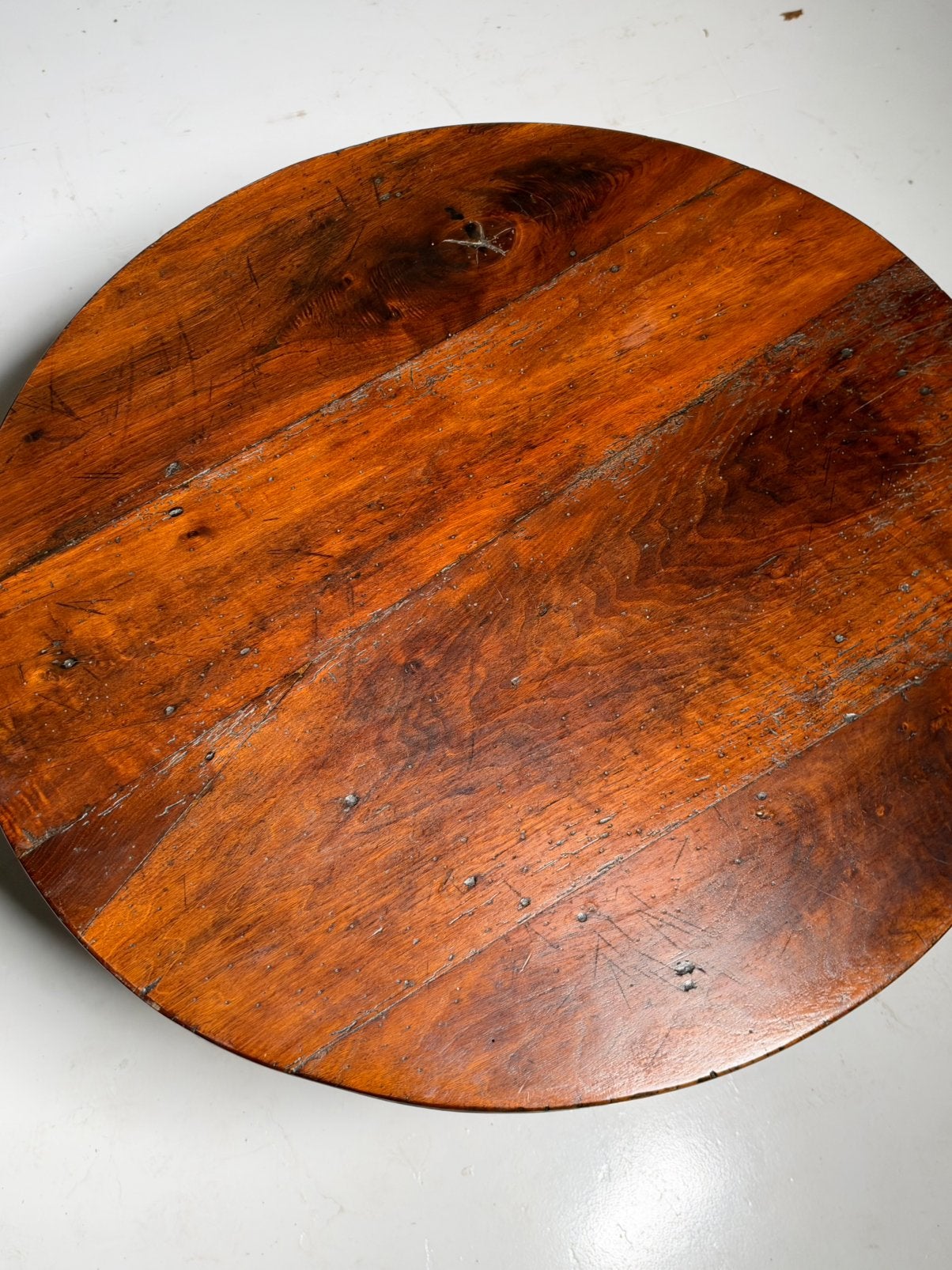 Franse kersenhouten tafel rond 19e eeuw, Antiek en Kunst, Ophalen of Verzenden