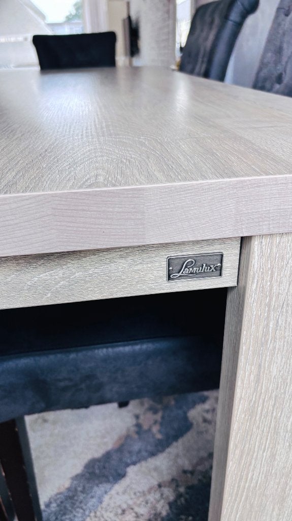 Stevige Lamulux eettafel - Zo goed als nieuw, Ophalen, Overige materialen, Modern, Robuust, 50 tot 100 cm
