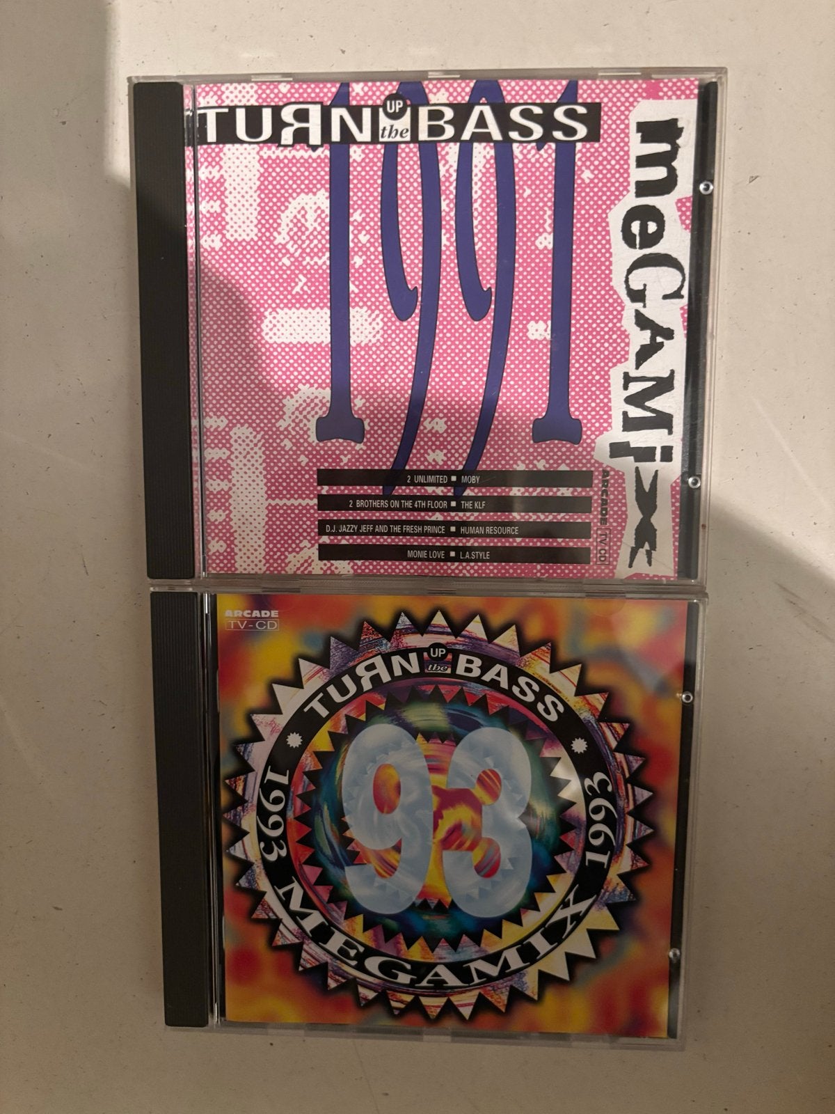 Turn Up The Bass Megamix 1991 & 1993 CD's, Cd's en Dvd's, Gebruikt, Dance, Ophalen of Verzenden, Verzamelalbum