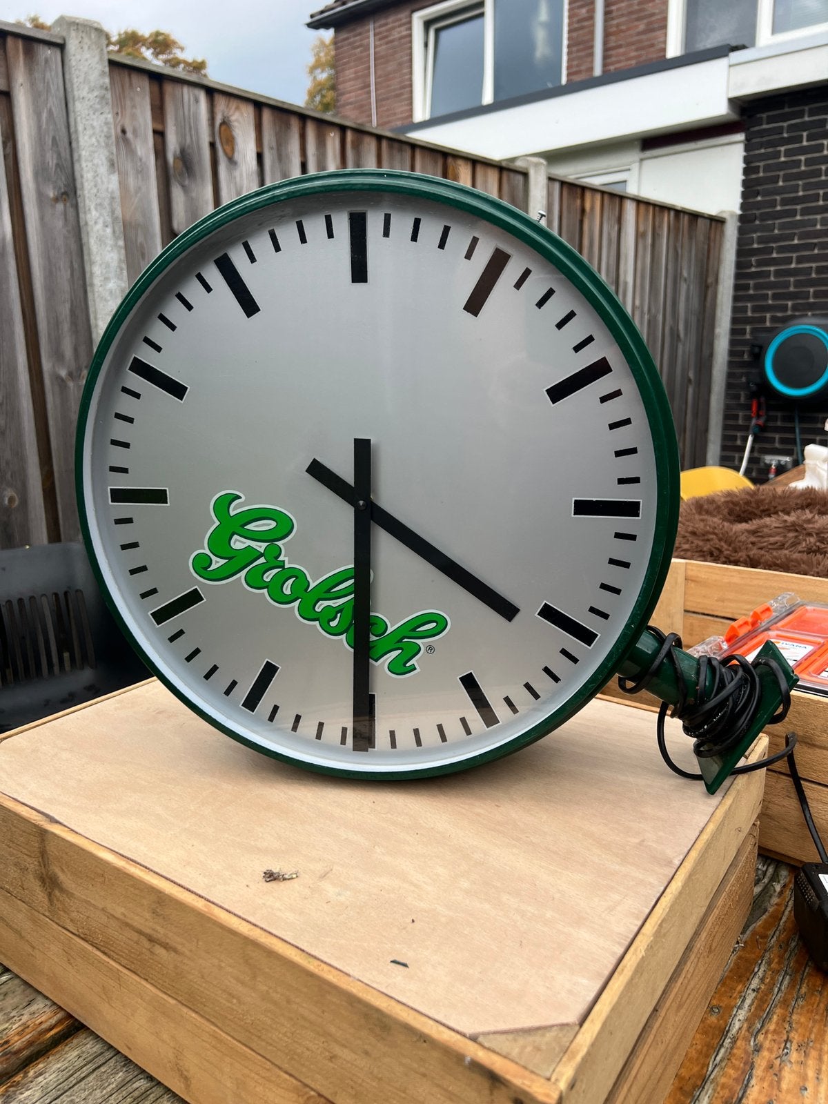 Grolsch klok, Ophalen of Verzenden, Gebruikt, Overige typen, Grolsch