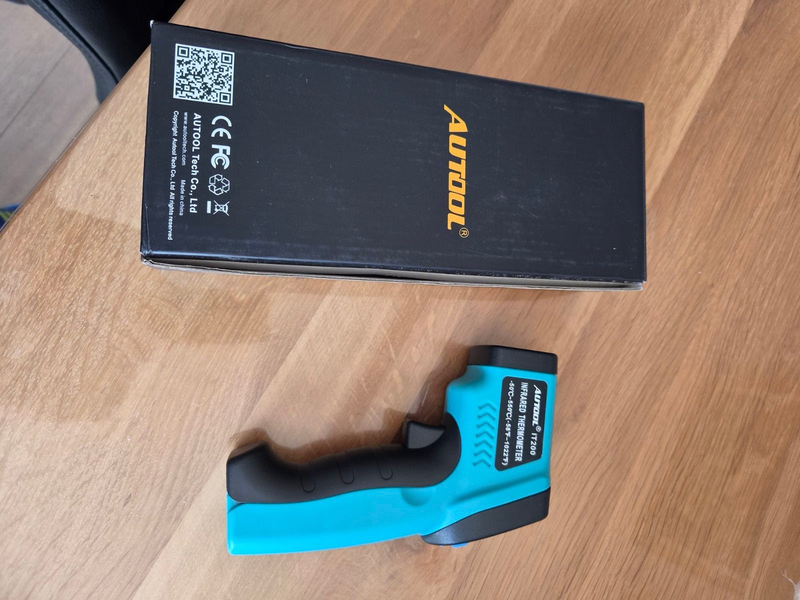 AUTOOL infrarood thermometer - Contactloze temperatuurmeter, Doe-het-zelf en Verbouw, Ophalen of Verzenden, Zo goed als nieuw