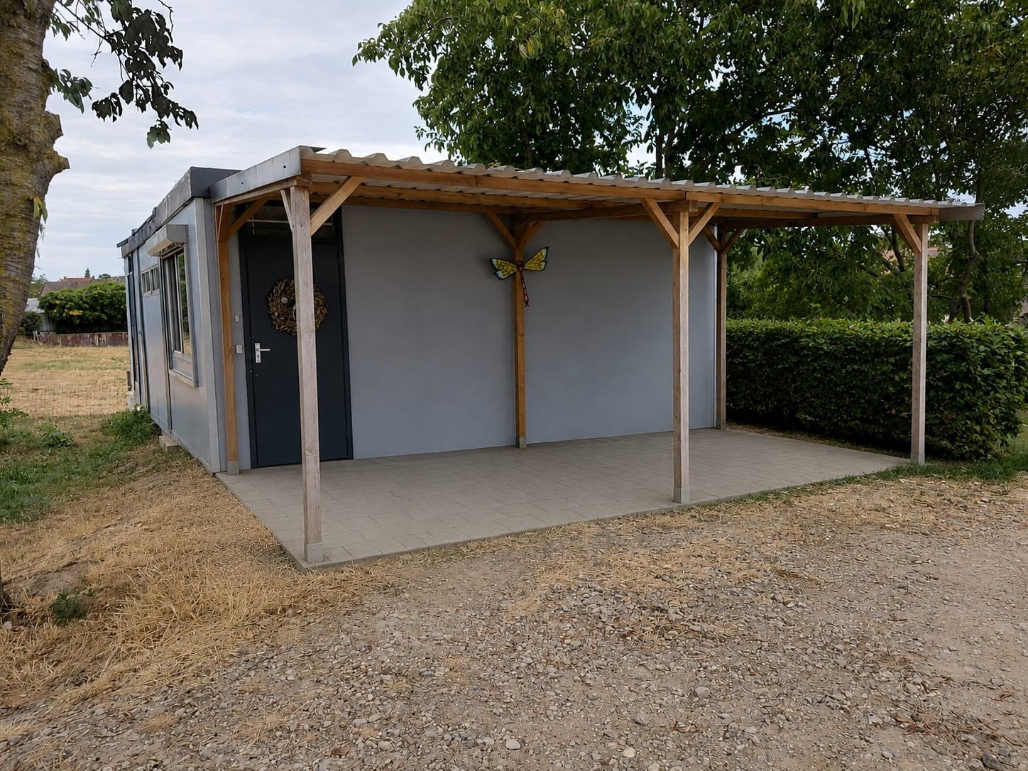 Woonunit bouwunit te koop 54m2 per direct beschikbaar, Doe-het-zelf en Verbouw, Bouwketen en Schaftketen, Ophalen, Gebruikt