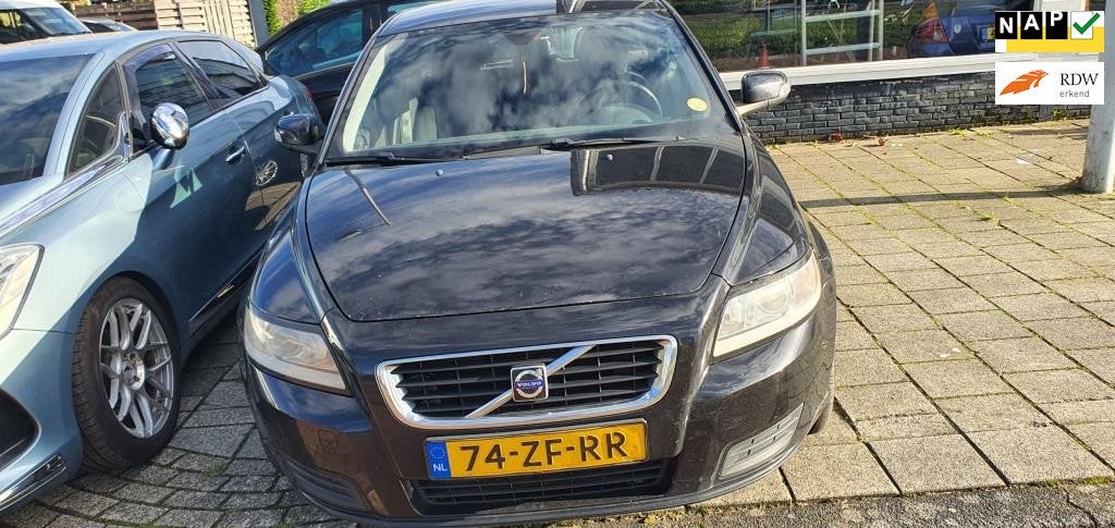 Volvo V50 2.4 D5Autom,AIRCO,, Gebruikt, 1436 kg, Zwart, Diesel