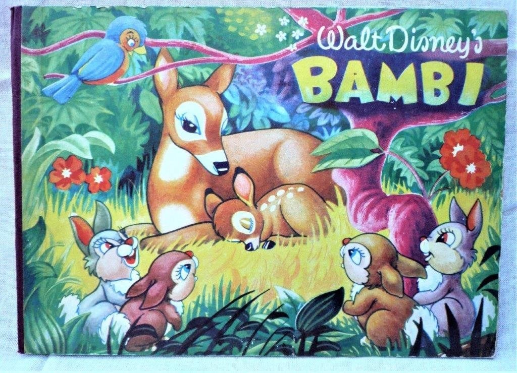 Bambi walt disney platjesboek margriet weekblad, jaren 50., Boeken, Gelezen, Jongen of Meisje, Ophalen of Verzenden, 4 jaar