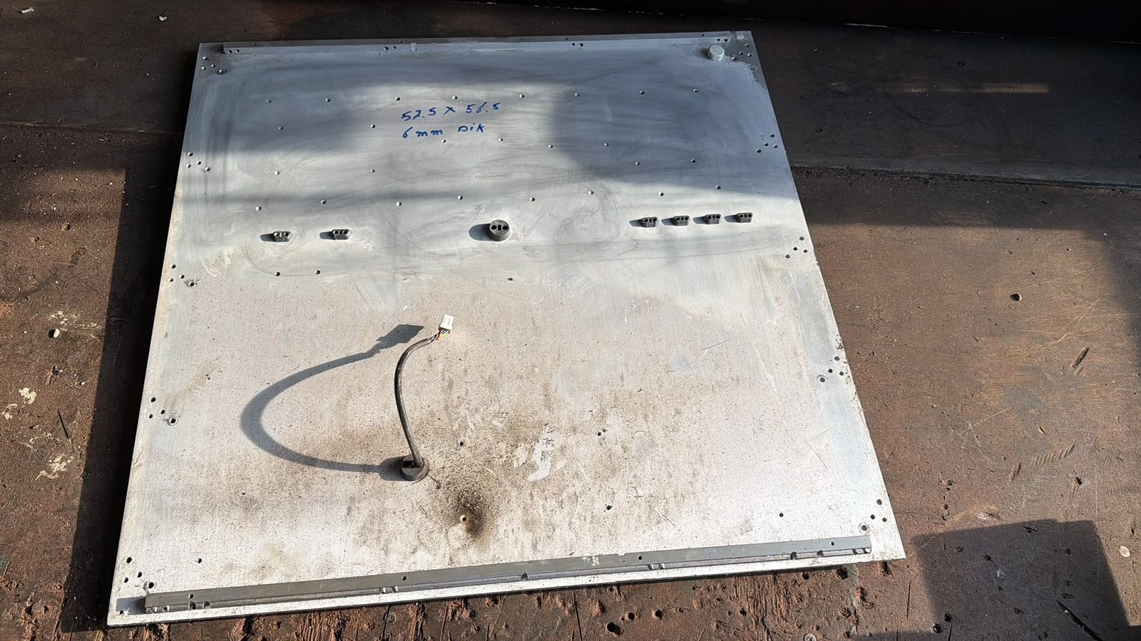 Grote aluminium plaat koelblok 57,5x56,5 cm, Ophalen, Gebruikt
