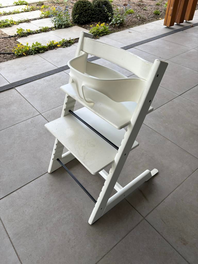 Stokke kinderstoel, Ophalen of Verzenden, Gebruikt, Meegroeistoel, Aanschuifbaar