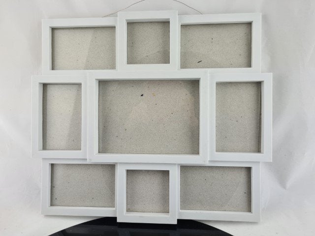 Fotolijst voor 9 foto's kunststof wit, Audio, Tv en Foto, Fotografie | Fotolijsten, Wit, Ophalen of Verzenden, Zo goed als nieuw