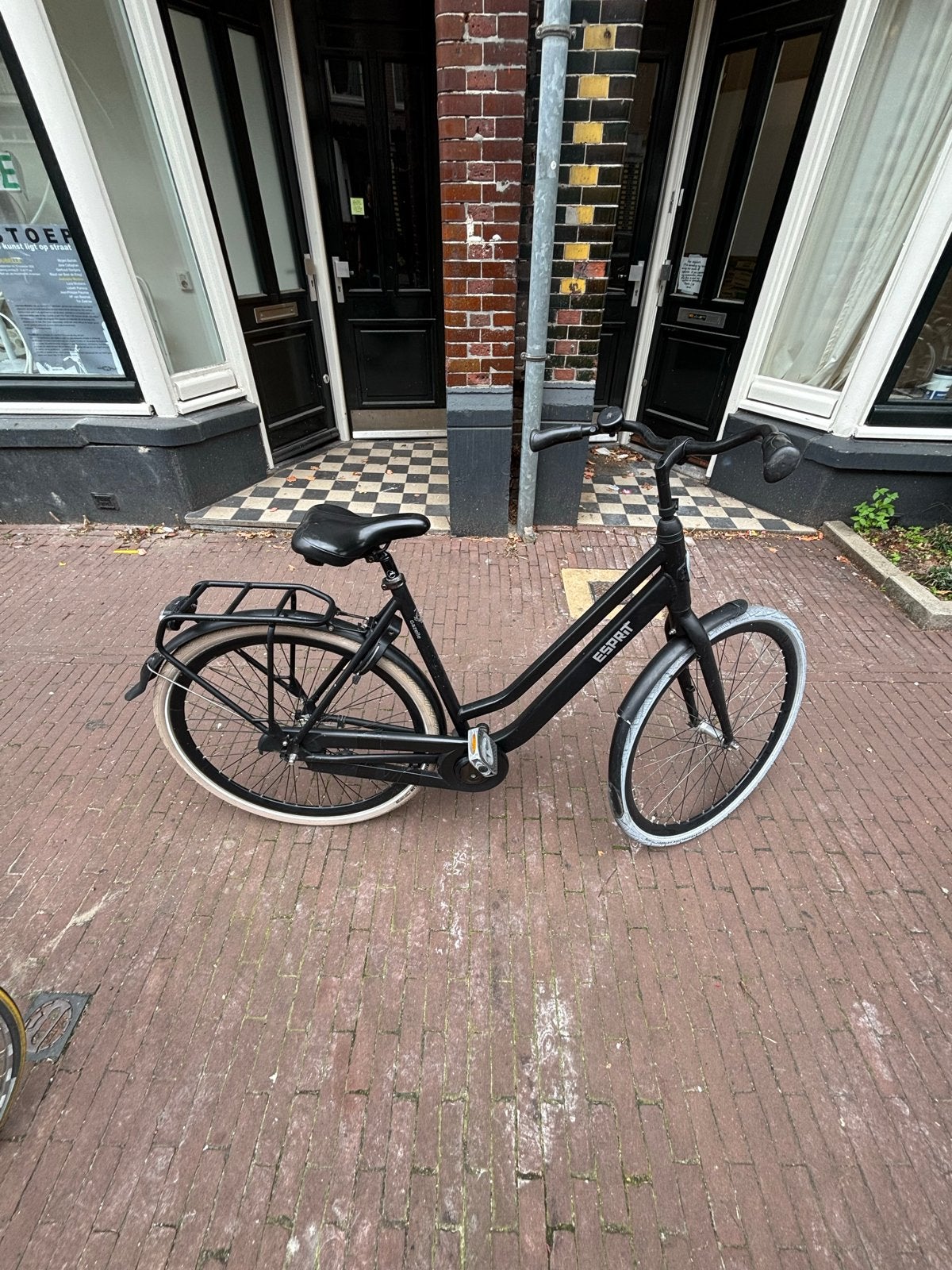Gazelle Esprit damesfiets - Zwart, gebruikt, 53 tot 56 cm, Velgrem, Versnellingen, Ophalen of Verzenden