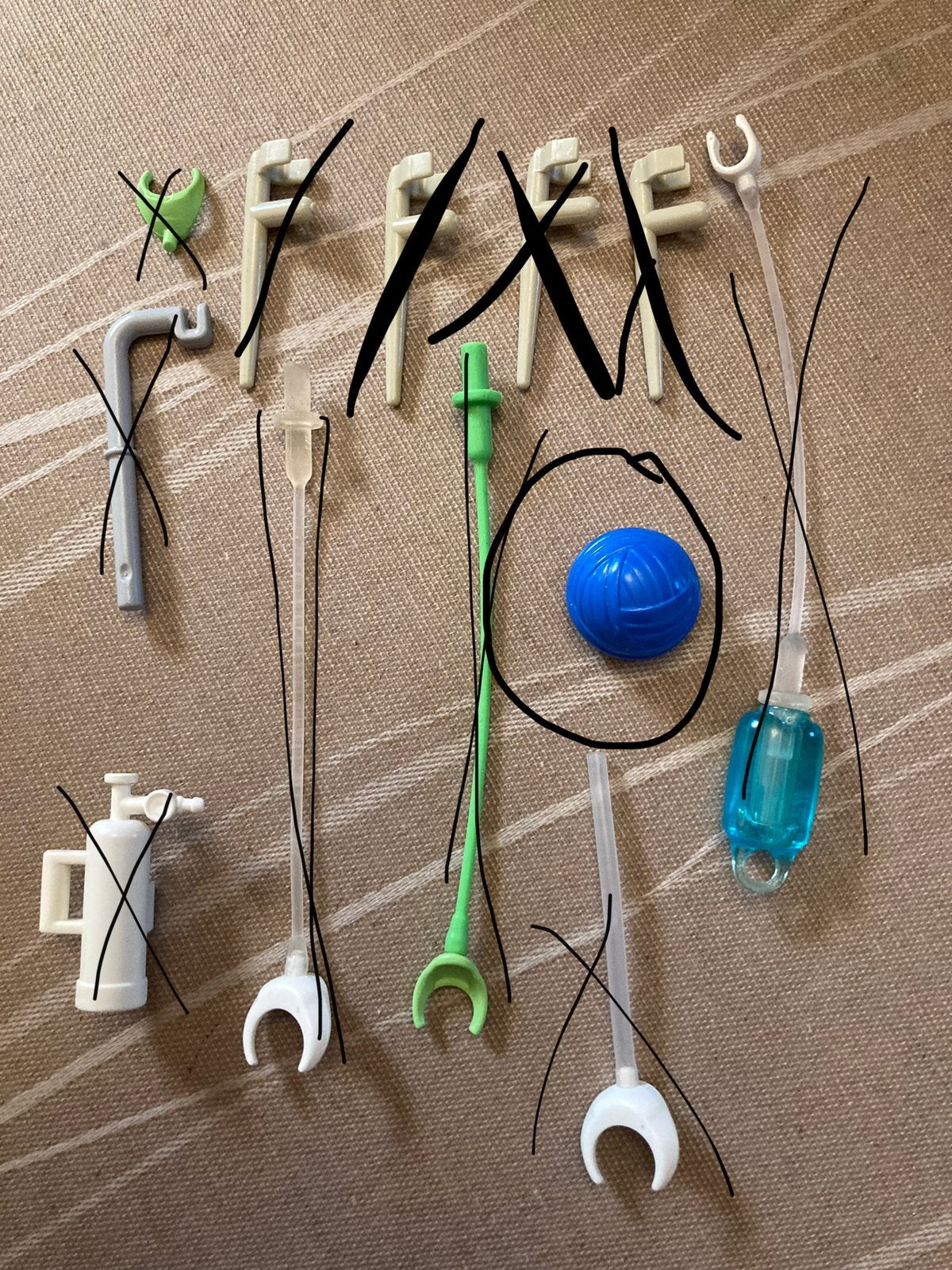 Playmobil blauw gips., Ophalen of Verzenden, Zo goed als nieuw