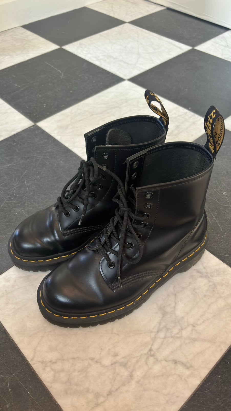 Dr Martens laarzen zwart maat 38 dames, Zwart, Lage of Enkellaarzen, Ophalen of Verzenden, Gedragen