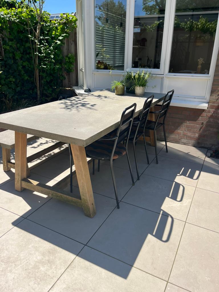Tuinstoelen 3 stuks zwart, Tuin en Terras, Ophalen, Gebruikt, Metaal