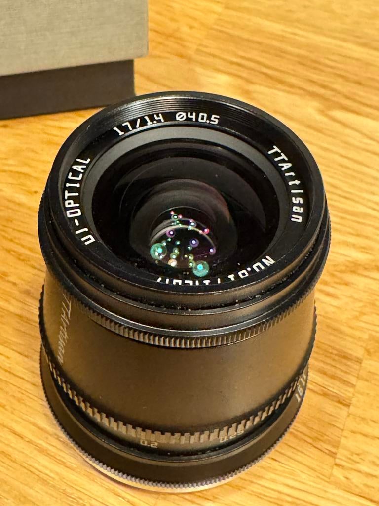 TTArtisan 17mm F1.4 APS-C lens voor Fuji X - mount, Ophalen of Verzenden, Zo goed als nieuw, Groothoeklens