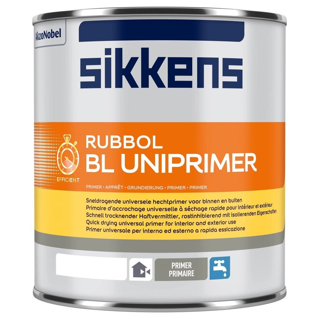 Rubbol BL Uniprimer | Inhoud: 2,5 liter, Kleur: Wit, Wit, Nieuw, Ophalen of Verzenden, Lak