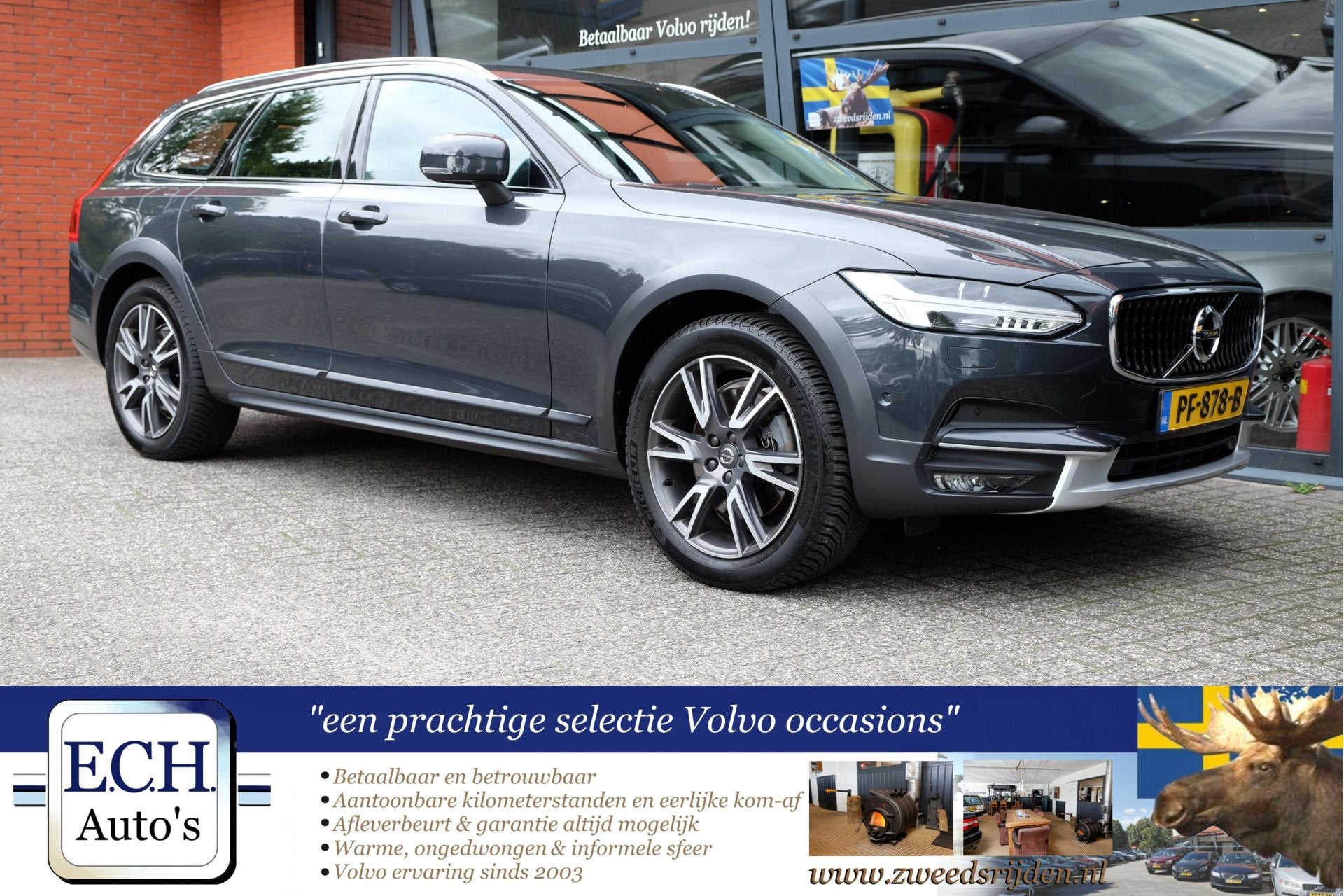 Volvo V90 Cross Country 2.0 D4 190 PK AWD Automaat, Leer, Ad, Auto's, Volvo, Automaat, 1760 kg, Leder, Diesel