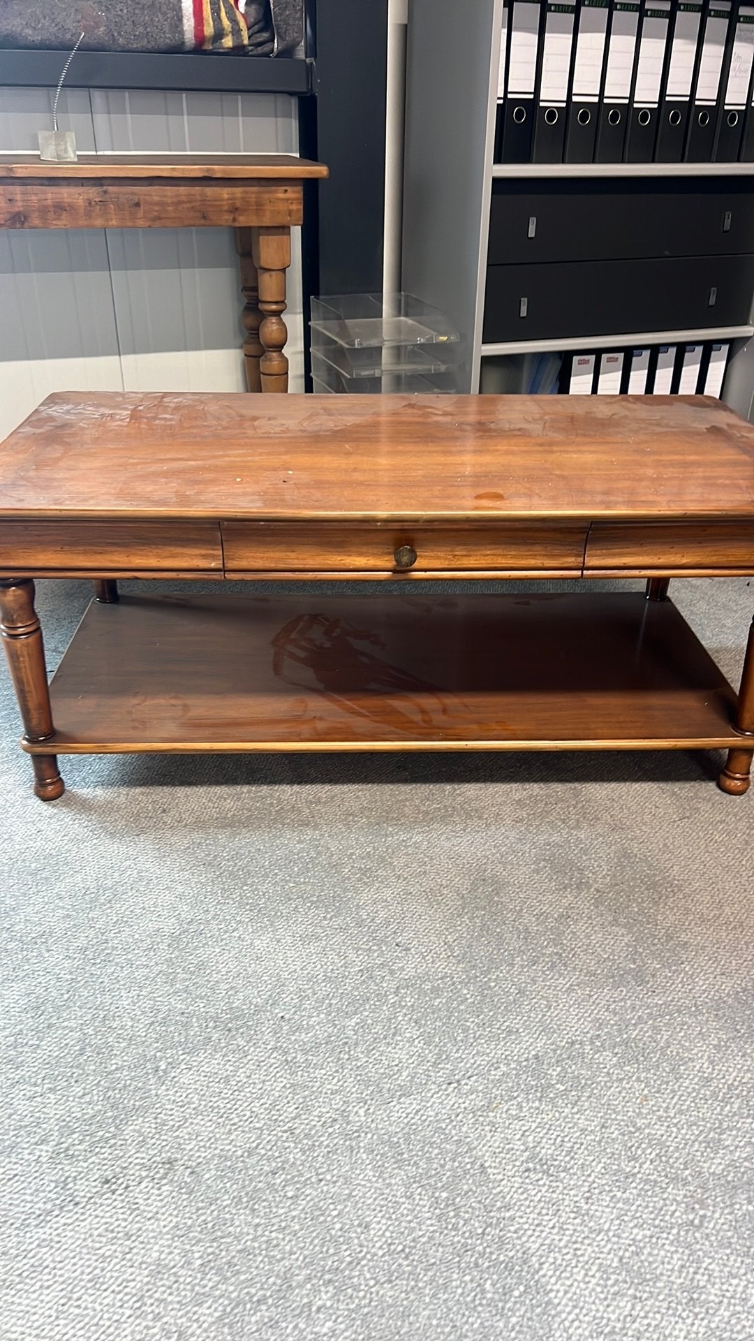 Antieke salontafel, 100 tot 150 cm, Ophalen of Verzenden, Zo goed als nieuw, 25 tot 50 cm